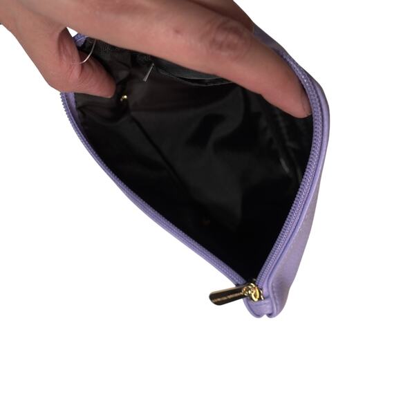 Adrienne Vittadini Charging Wallet Wristlet - Pebble Leather Blue NWT - Picture 10 of 12